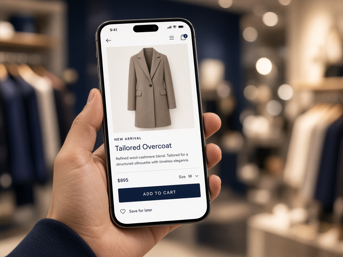 Experiencia de compra móvil premium